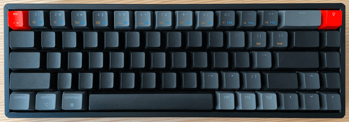 Keychron K6 with all-black key caps